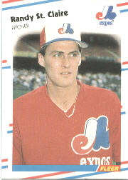 1988 Fleer Baseball Cards      197     Randy St.Claire